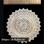 دیوارکوب تزئینی ملیله طرح کنگره 2 در کنار خط کش
