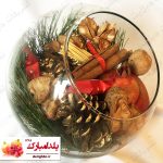 نمای کنار دکوری گلدان شیشه ای یلدا 2